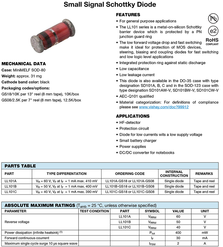 sr560肖特基二极管谐振